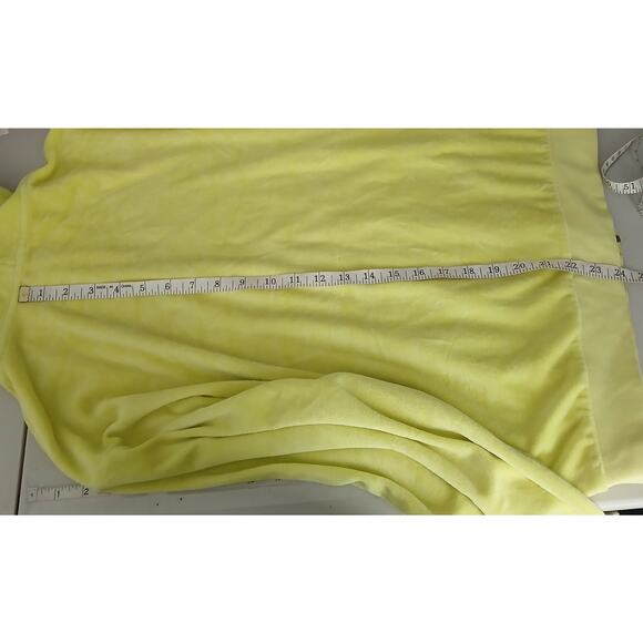 Juicy Couture Yellow Velour Tracksuit Jacket Women LG Y2K Paris Hilton JC Emblem - Picture 8 of 9
